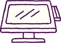 Icon of an ordering kiosk